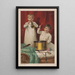 Joys of Christmas - American Lithograph Co — framed artwork on a wall