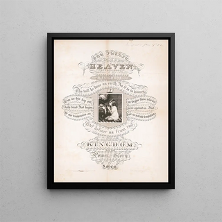 The Lord's Prayer - American Photo-Lithographic & Co.. — framed artwork on a wall