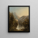 A lake in the mountains - American School — framed artwork on a wall