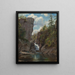 Mississippi Falls - American School — framed artwork on a wall
