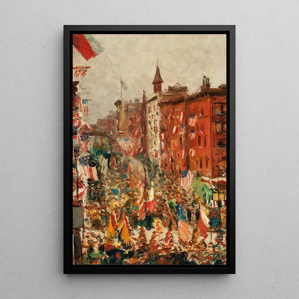 Reproduction of the painting Parade sur l'Avenue York - Ecole Américaine