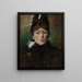 Portrait of a Lady - American School — framed artwork on a wall