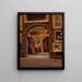 Interior studio painting, perhaps the Boston Athenaeum - American School — framed artwork on a wall