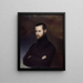 Portrait of Auguste Blanqui 1805-1881 politician - Amélie-Suzanne Serre — framed artwork on a wall