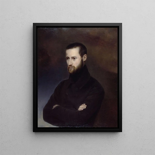 Portrait of Auguste Blanqui 1805-1881 politician - Amélie-Suzanne Serre — framed artwork on a wall