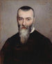 Portrait Painting of Alphonse Karr 1808-1890 Journalist and Writer - Amélie Burdin — artwork view