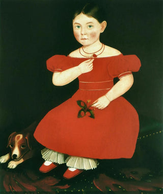 Girl in Red Dress - Ammi Phillips — artwork view