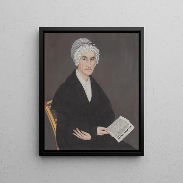 Mme Reuben Allerton Lois Atherton - Ammi Phillips — framed artwork on a wall