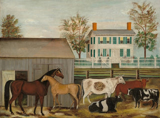 La Cour de ferme - Amzi Emmons Zeliff — artwork view