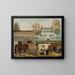 La Cour de ferme - Amzi Emmons Zeliff — framed artwork on a wall
