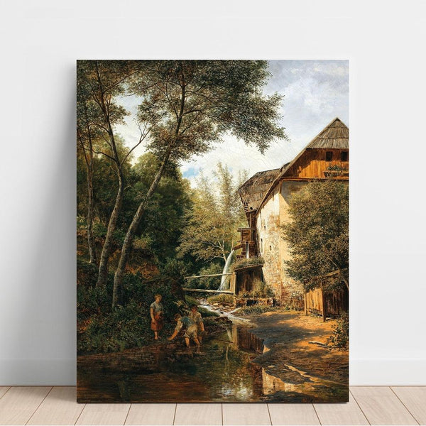 Reproduction of the painting of An Old Mill above Pörtschach - Alfred Zoff
