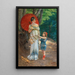The Red Parasol - Anatolio Scifoni — framed artwork on a wall