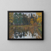 Autumn Pond - Anatoly Dmitrievich Kaigorodov — framed artwork on a wall