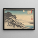 Autumn Moon at Ishiyama (Ishiyama no shūgetsu) - Hiroshige Andō — framed artwork on a wall