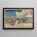 Defying the Guards - Andō Hiroshige — framed artwork on a wall