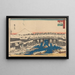 Clear Water After Snow - Andō Hiroshige — framed artwork on a wall