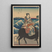 Reproduction of the painting Enoshima Island Wave Figure on a Ox - Andō Hiroshige