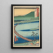 Prefecture of Etchu Floating Bridge Funabashi - Andō Hiroshige — framed artwork on a wall