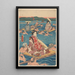 Reproduction of the painting Traversée d'une Large Rivière - Andō Hiroshige