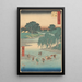 Fujieda - Andō Hiroshige — framed artwork on a wall