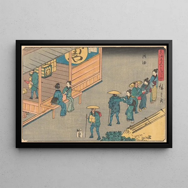 Goyu - Andō Hiroshige — framed artwork on a wall