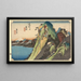 Hakone, Lake Kosui - Andō Hiroshige — framed artwork on a wall