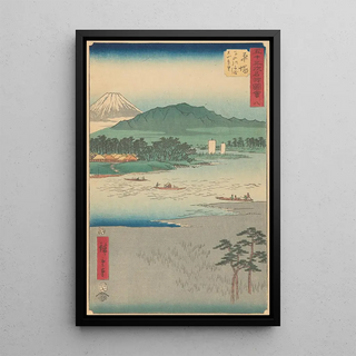 Hiratsuka Painting - Andō Hiroshige — framed artwork on a wall