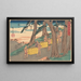 Kameyama - Andō Hiroshige — framed artwork on a wall