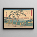 Kanagawa Painting - Andō Hiroshige — framed artwork on a wall