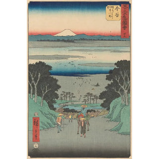 Reproduction of the painting Kanaya Painting - Andō Hiroshige