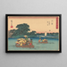 Kawasaki Painting - Hiroshige Andō — framed artwork on a wall