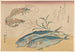 Shrimp Kuruma Ebi and horse mackerel - Andō Hiroshige — artwork view
