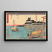 Kuwana - Andō Hiroshige — framed artwork on a wall