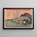 Maruko, famous tea shop Meibutsu Cha Mise - Andō Hiroshige — framed artwork on a wall