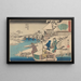Mokuboji Uki Mount Fuji Oka Ya Han - Andō Hiroshige — framed artwork on a wall