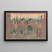 Nihonbashi - Andō Hiroshige — framed artwork on a wall