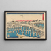 Nihonbashi sous la neige - Andō Hiroshige — framed artwork on a wall