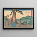 Nissaka - Andō Hiroshige — framed artwork on a wall