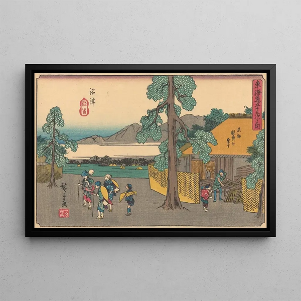 Numazu - Andō Hiroshige — framed artwork on a wall