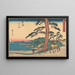 Okitsu - Andō Hiroshige — framed artwork on a wall