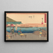 Shinagawa Painting - Andō Hiroshige — framed artwork on a wall