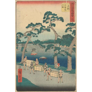 Reproduction of the painting Shono - Hiroshige Andō