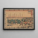 Les Ronin embarquant - Andō Hiroshige — framed artwork on a wall