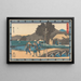 Three Ronin on the Road - Andō Hiroshige — framed artwork on a wall