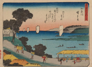 Tokaido, fifty-three stations, plan 04 - Andō Hiroshige — artwork view