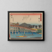 Tokaido gojusantsugi, planche 39 - Andō Hiroshige — framed artwork on a wall