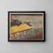 Tokaido gojusantsugi, planche 40 - Andō Hiroshige — framed artwork on a wall