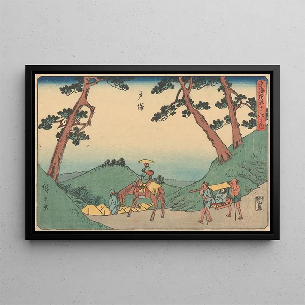 Totsuka - Hiroshige Andō — framed artwork on a wall