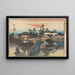 Sanctuary Ushima in Hongo district - Andō Hiroshige — framed artwork on a wall