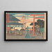 Yokkaichi Painting - Hiroshige Andō — framed artwork on a wall